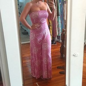 The Limited Strapless maxi dress